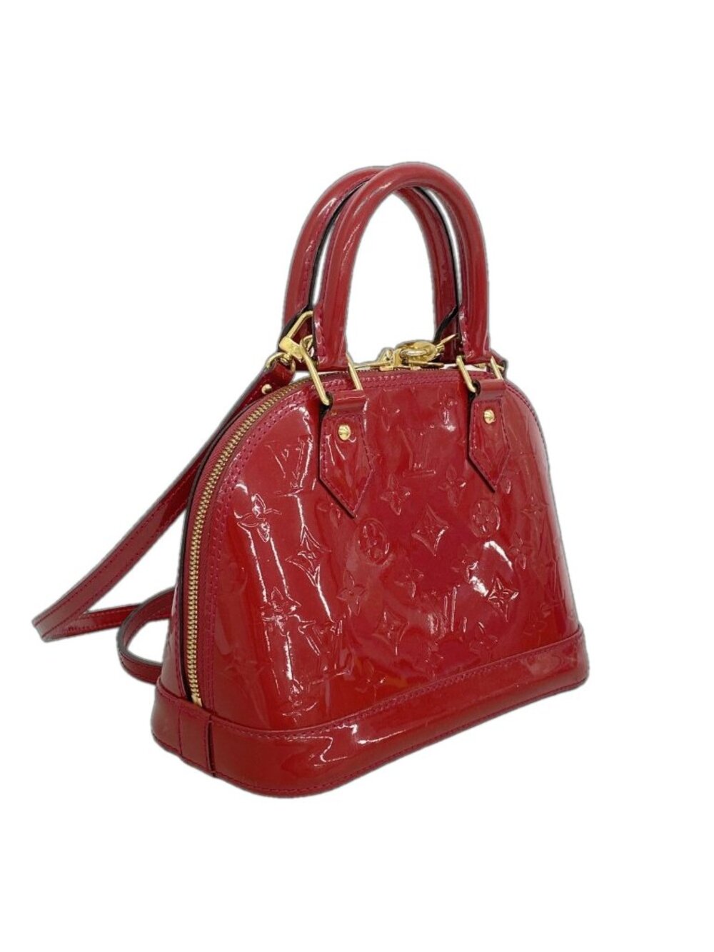 Louis Vuitton Handbag Vernis Alma BB Rose Indien 2-Way Bag - Picture 2 of 10